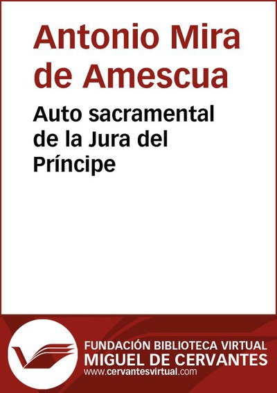 Auto sacramental de la Jura del Prí­ncipe