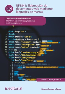 Elaboración de documentos web mediante lenguajes de marcas. IFCD0210