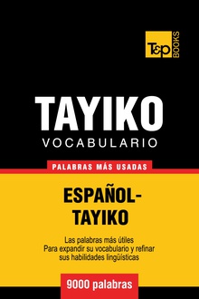 Vocabulario español-tayiko - 9000 palabras más usadas