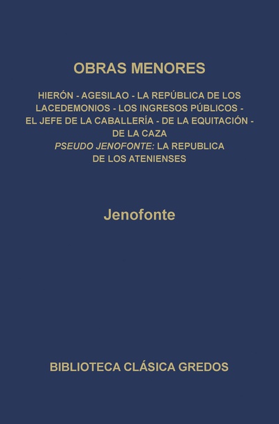 Obras menores. La república de los Atenienses.