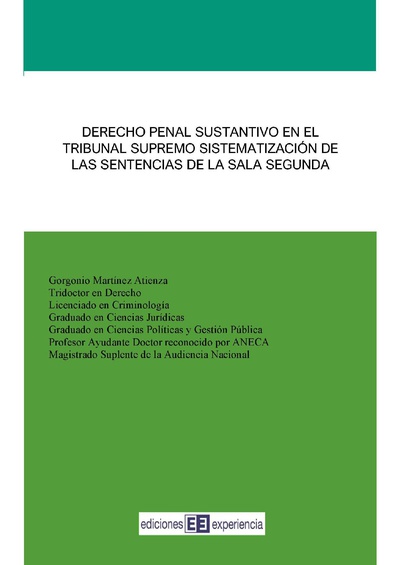 Derecho Penal Sustantivo en el Tribunal Supremo